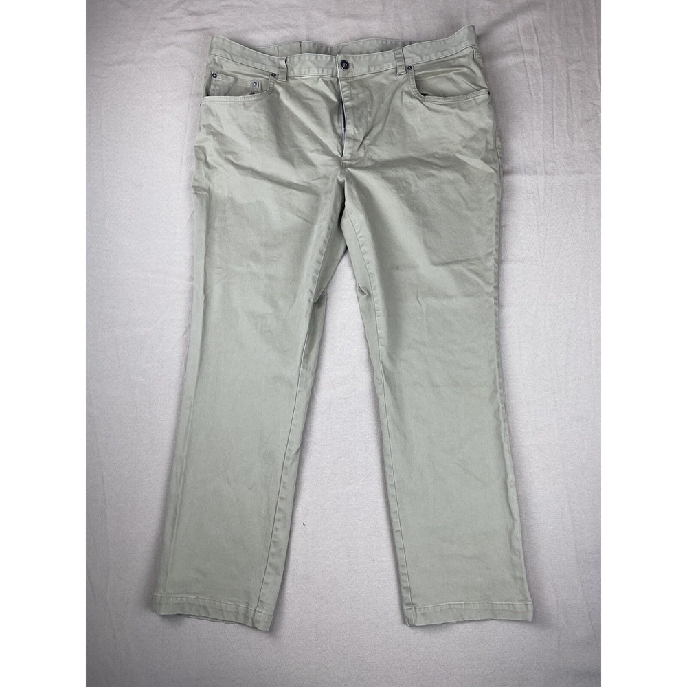 Tasso Elba Pants Womens 38x30 Beige Tan Khaki Straight Leg Pockets Twill